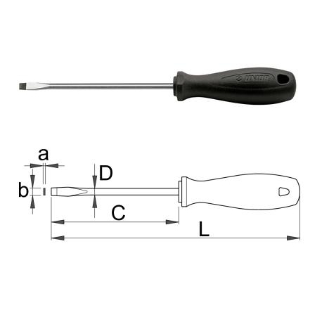 Отвертка плоска UNIOR CR – 605CR